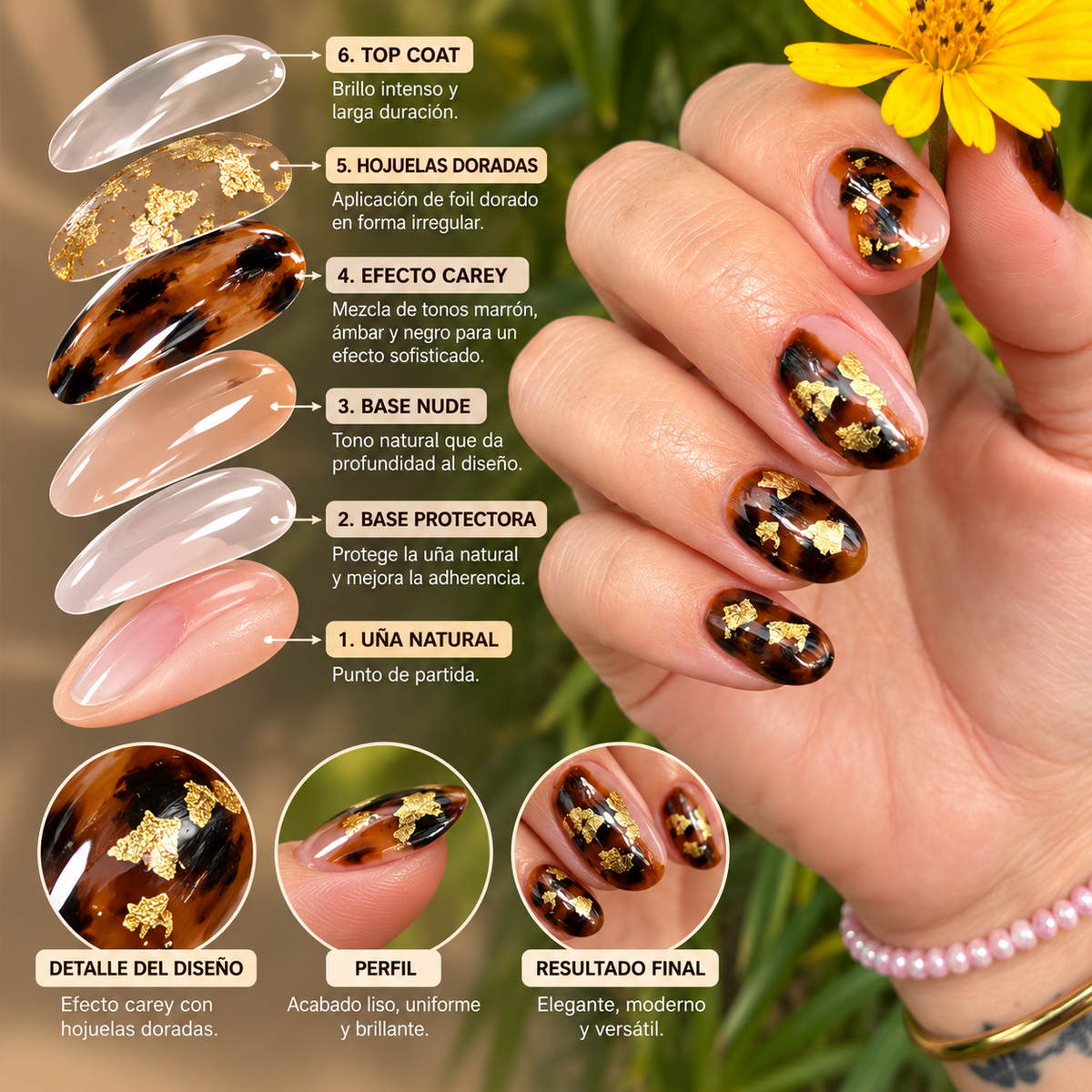 Bundle Efecto Carey + Video Tutorial | 3 Esmaltes Gel
