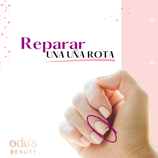 ¿Cómo reparar una uña rota con esmalte en gel?