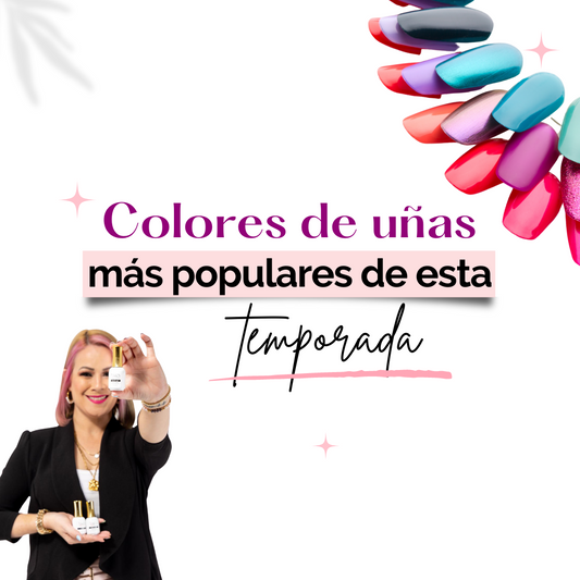 Conoce los colores de uñas más populares de esta temporada