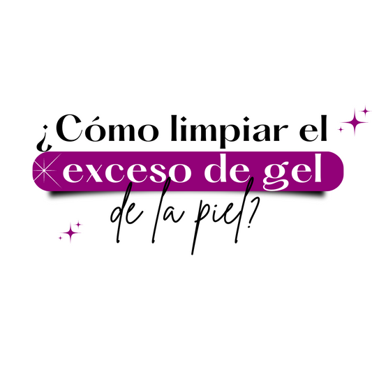 ¿Cómo limpiar el exceso de gel de la piel?