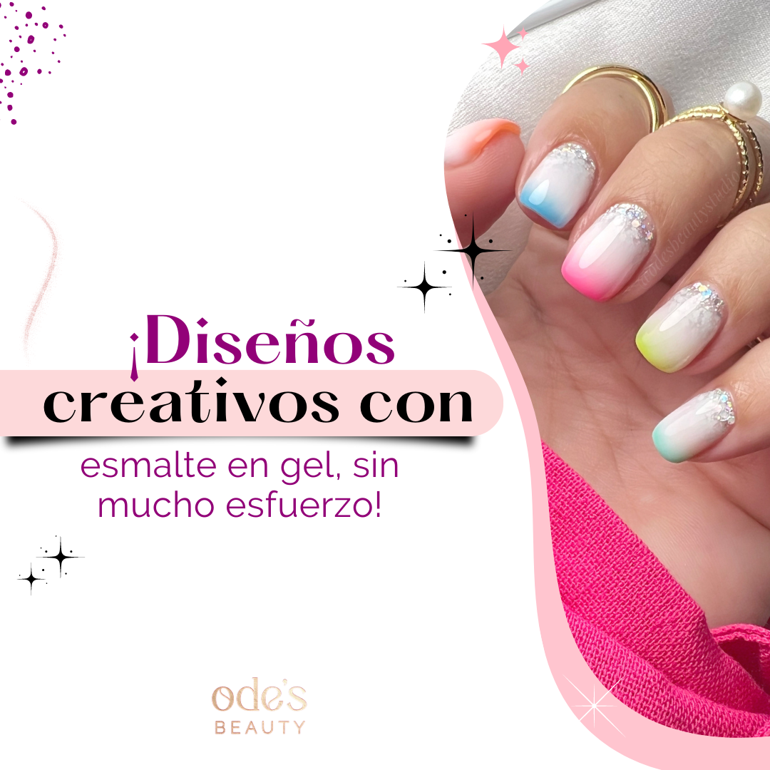 Diseños creativos con esmalte en gel, sin mucho esfuerzo