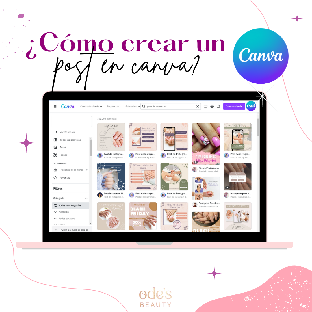 Post Using Canva Como crear un post en canva – Ode's Beauty