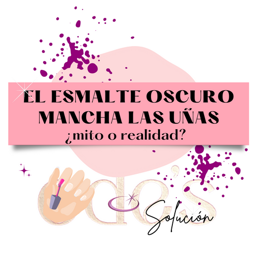 El esmalte oscuro mancha las uñas. ¿mito o realidad?