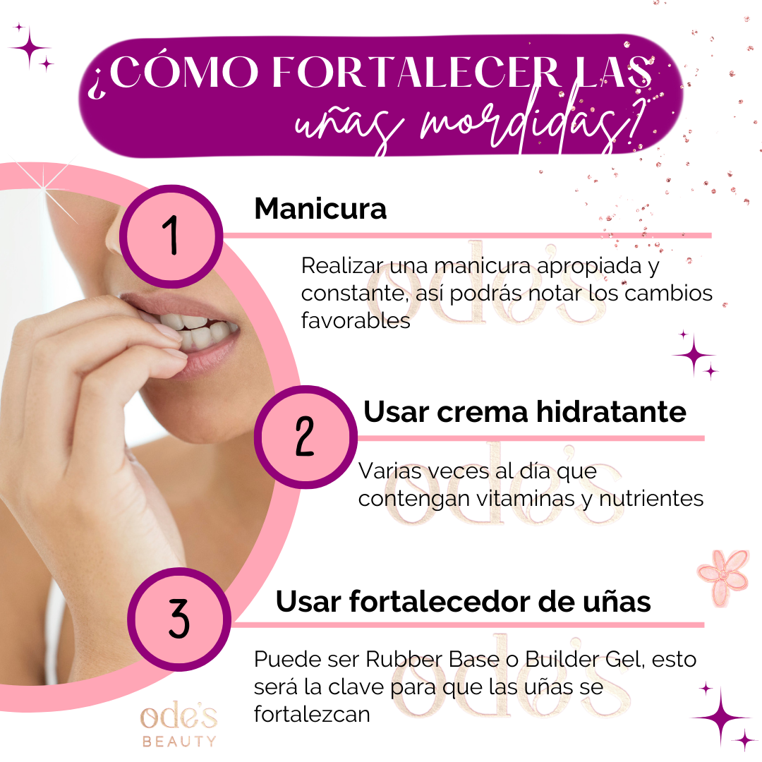 ¿Cómo fortalecer las uñas mordidas?