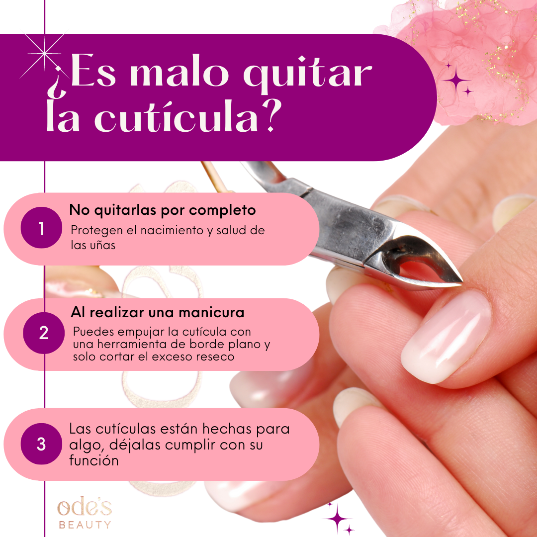 ¿Es malo quitar la cutícula?