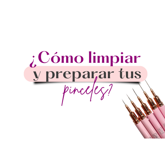 ¿Cómo limpiar y preparar tus pinceles para la próxima aplicación?
