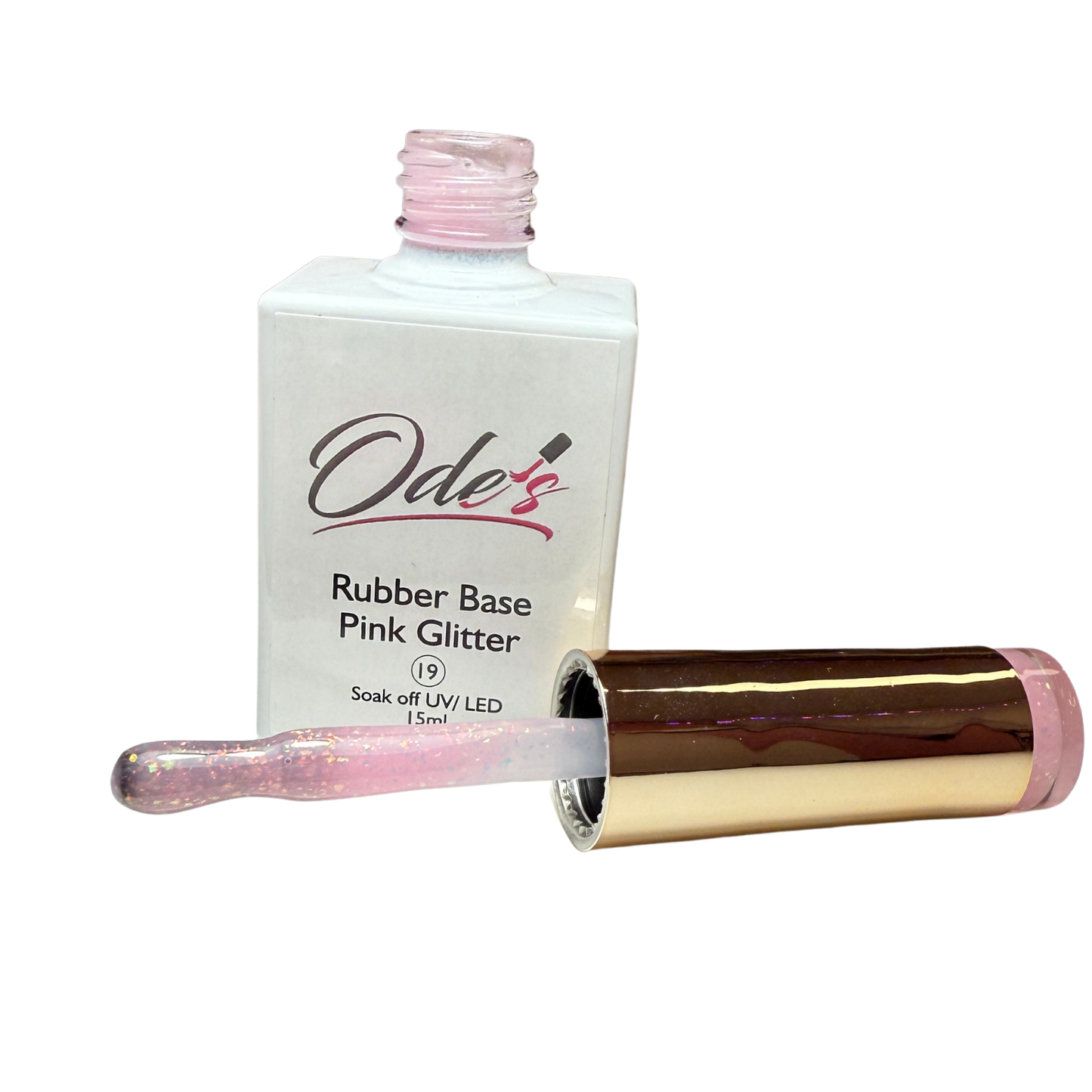 RUBBER BASE PINK GLITTER Nº19