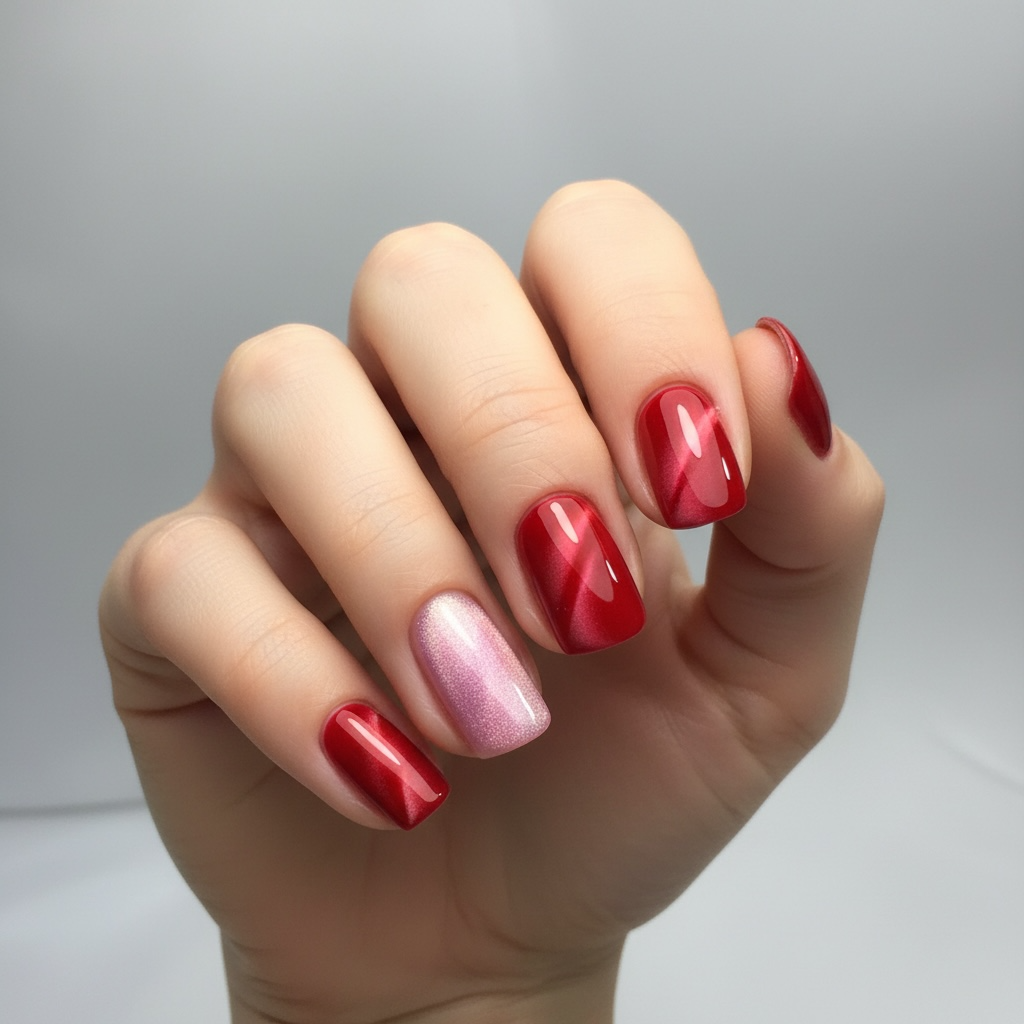 COLOR GEL CAT EYE ROJO VINO