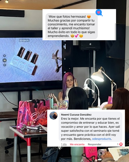 SEMINARIO PRESENCIAL 2 EN 1 MANICURA EN SECO COMBINADA
