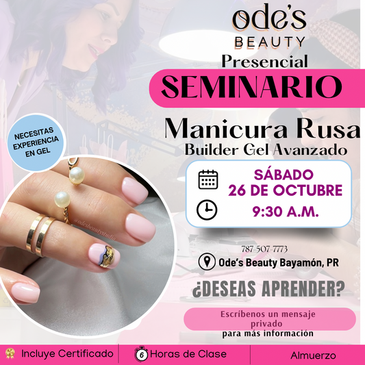 SEMINARIO PRESENCIAL MANICURA RUSA