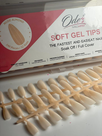 SOFT GEL TIPS COLOR NUDE