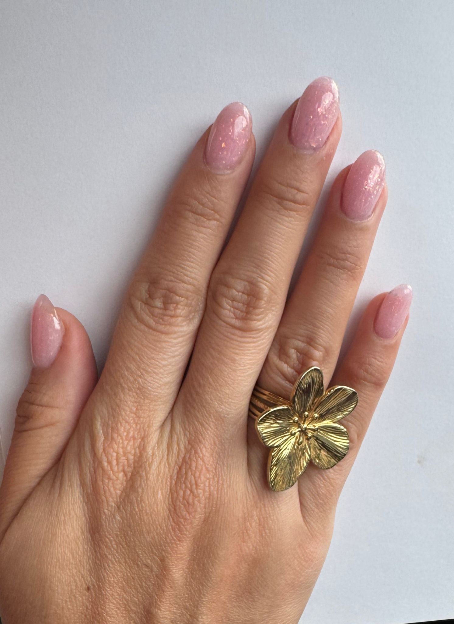 RUBBER BASE PINK GLITTER Nº19