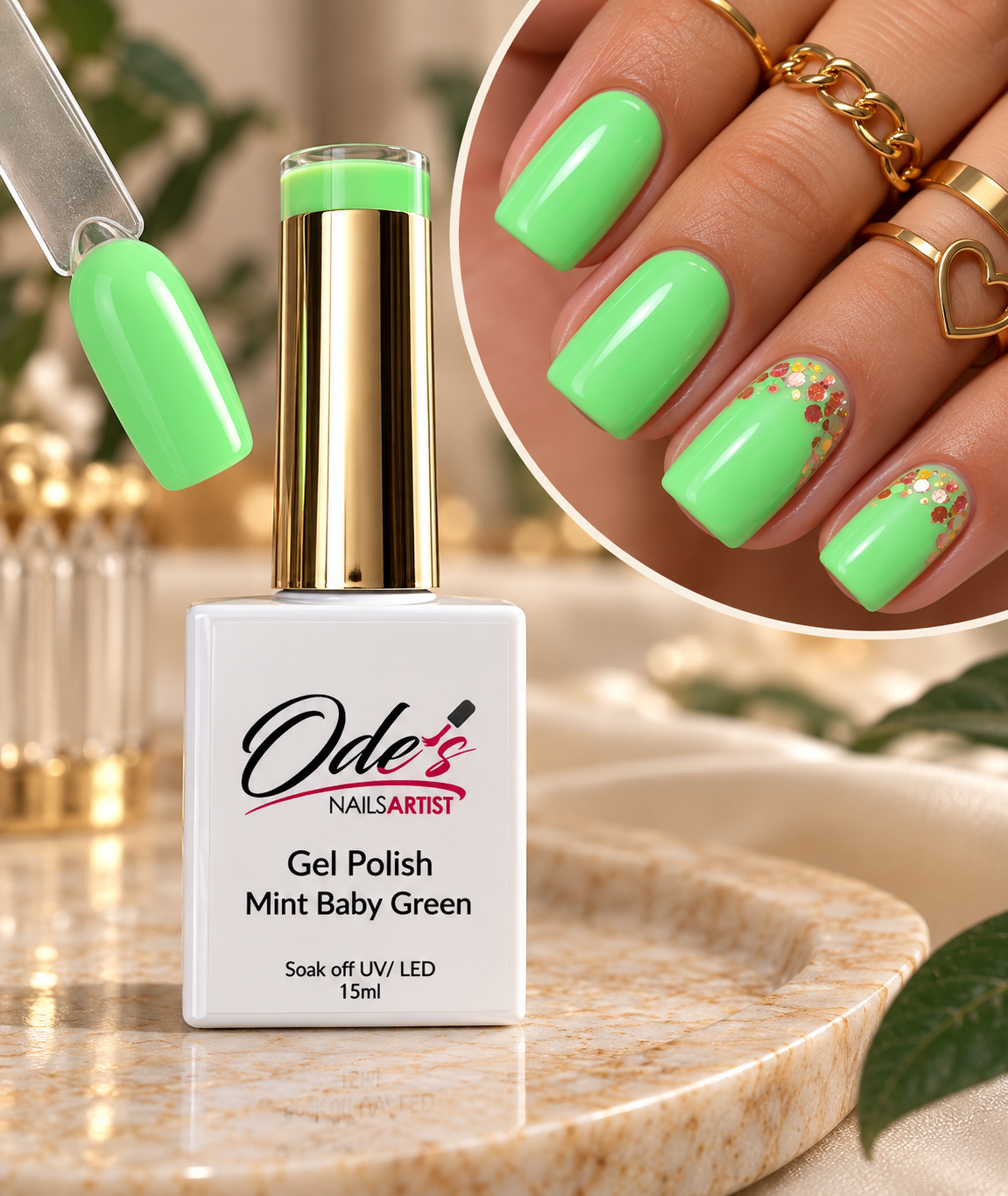 NUEVO GEL COLOR MINT BABY GREEN
