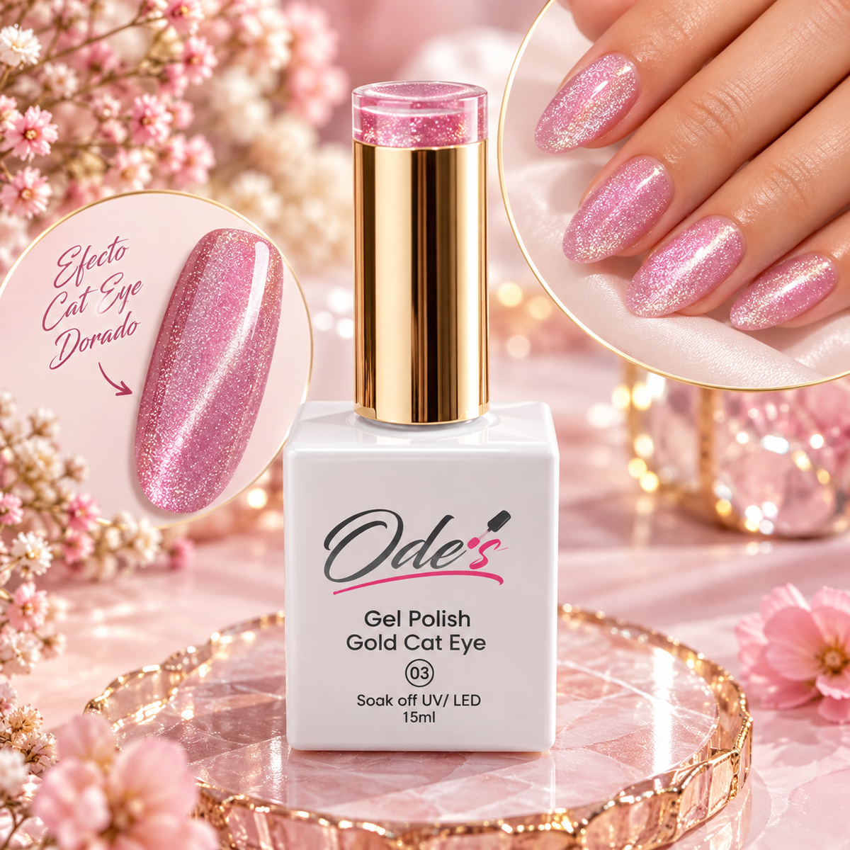 COLOR GEL CAT EYE PINK GOLD